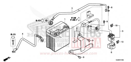 BATTERIE CRF250RLAH de 2017